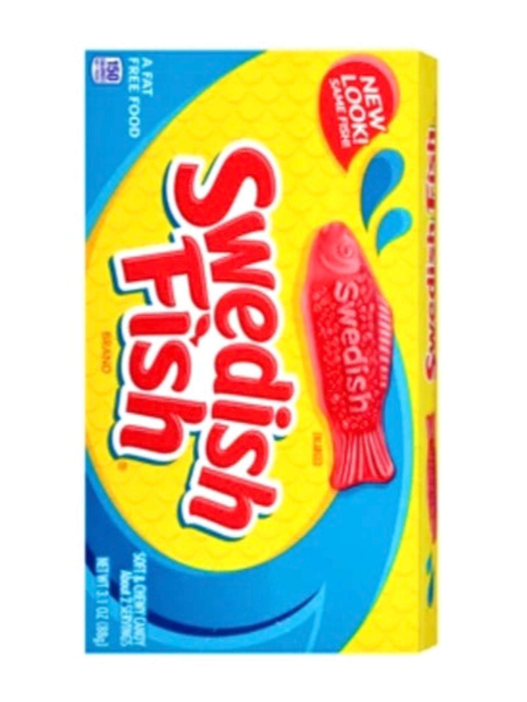 1 box swedish fish Soft & Chewy Candy Imported from the USA. Salmon Candy Fishing Swedish Fish