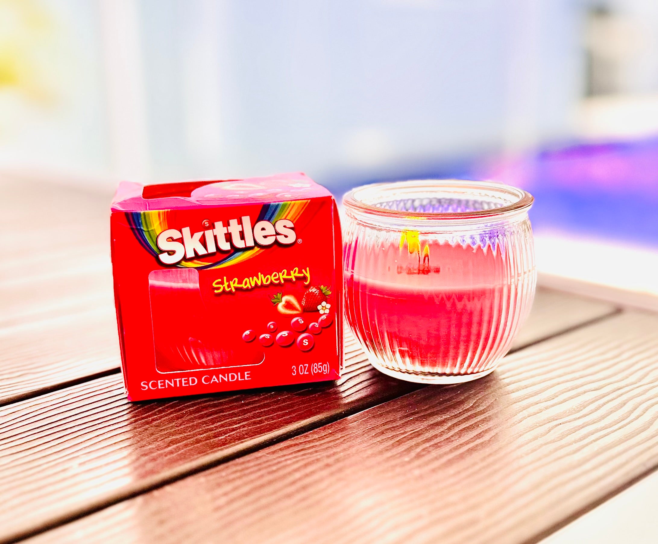 Skittles Candle 85g - Strawberry