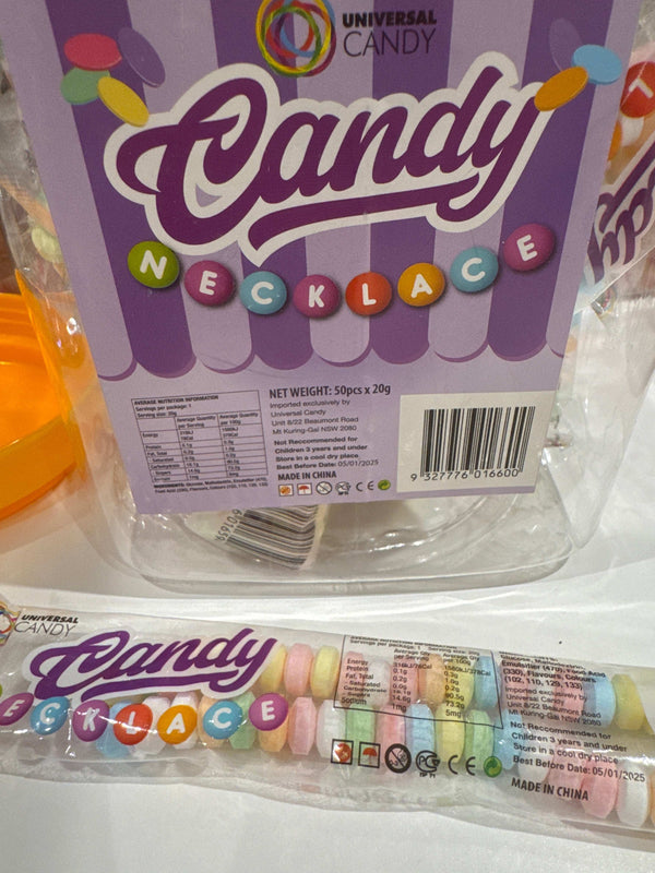 CLEARANCE Candy Necklace 20g - BEST BEFORE 05/01/2025