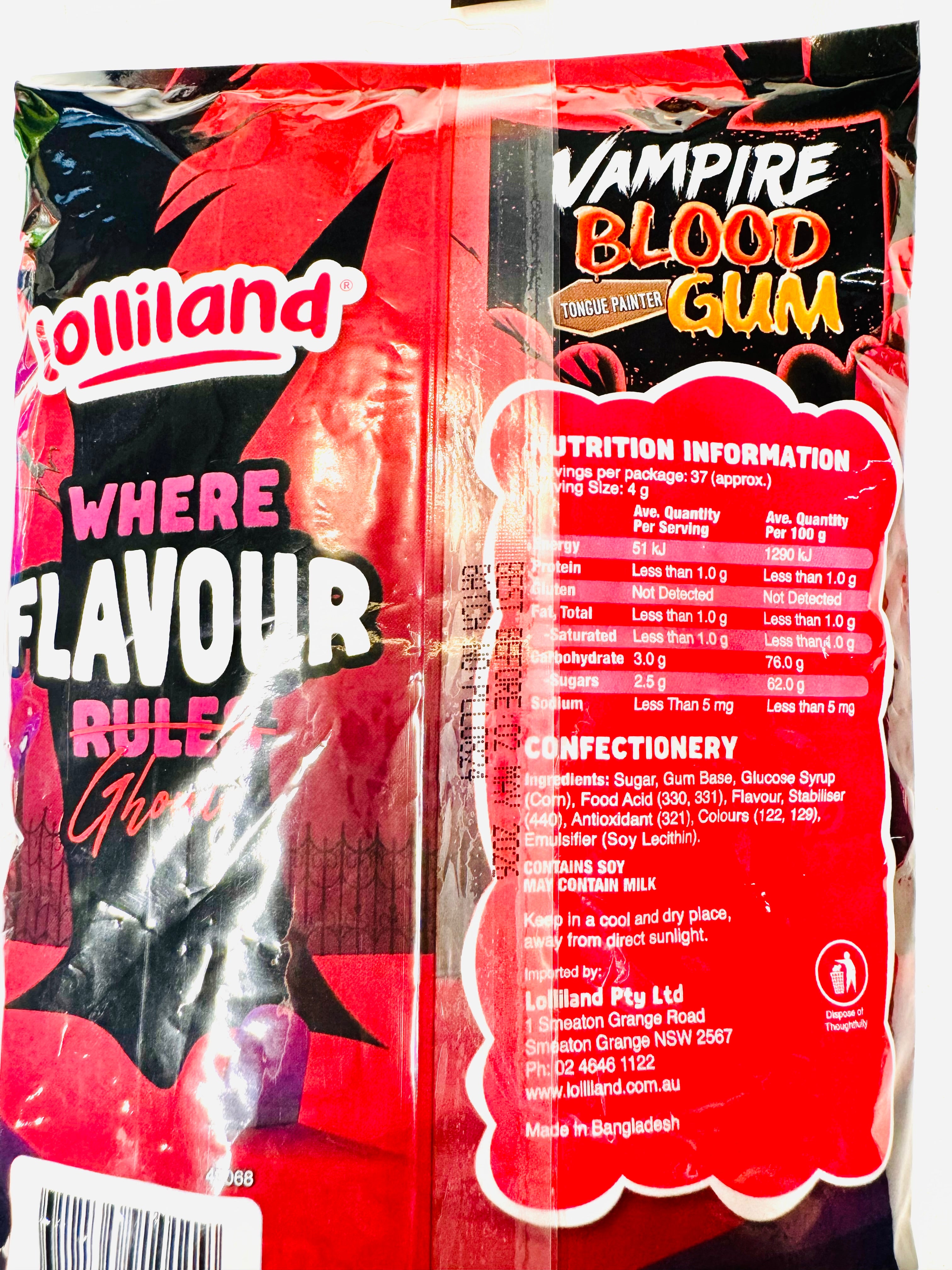 Vampire Blood Tongue Painter Gum 150g Bag