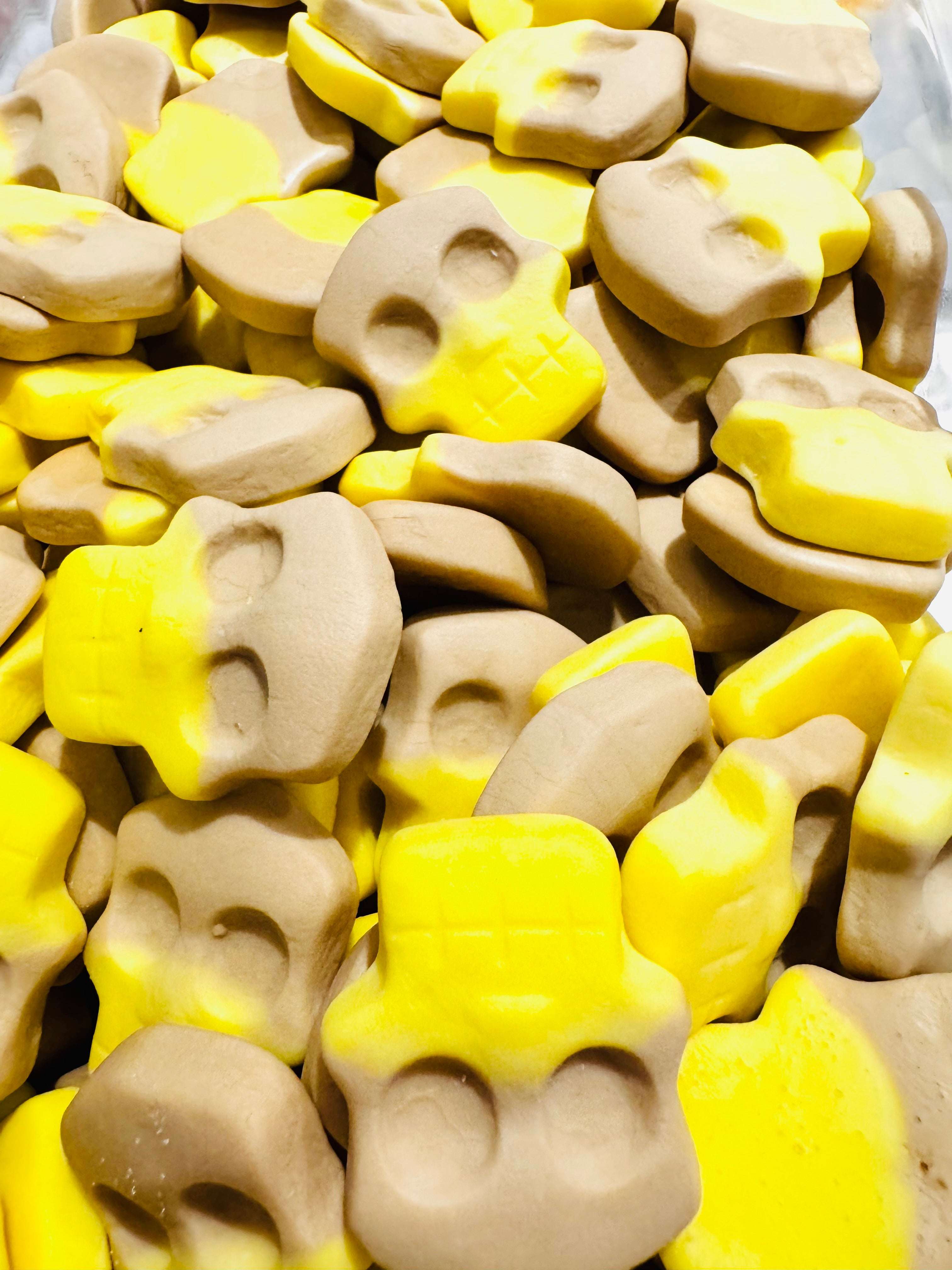 Swedish Style Candy - Sweet Skull Banana Toffee Gummy