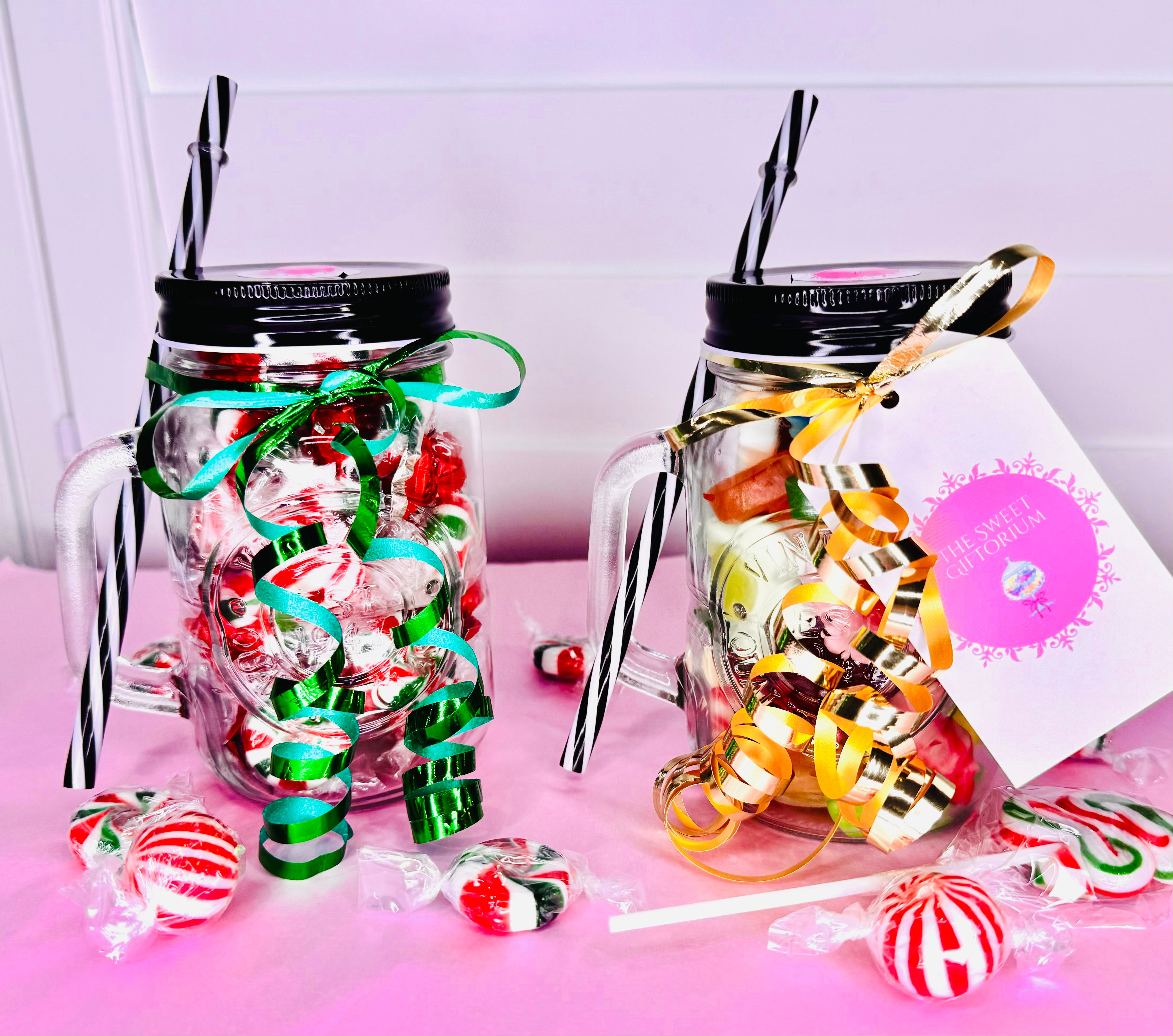 Lolly Jar with Straw