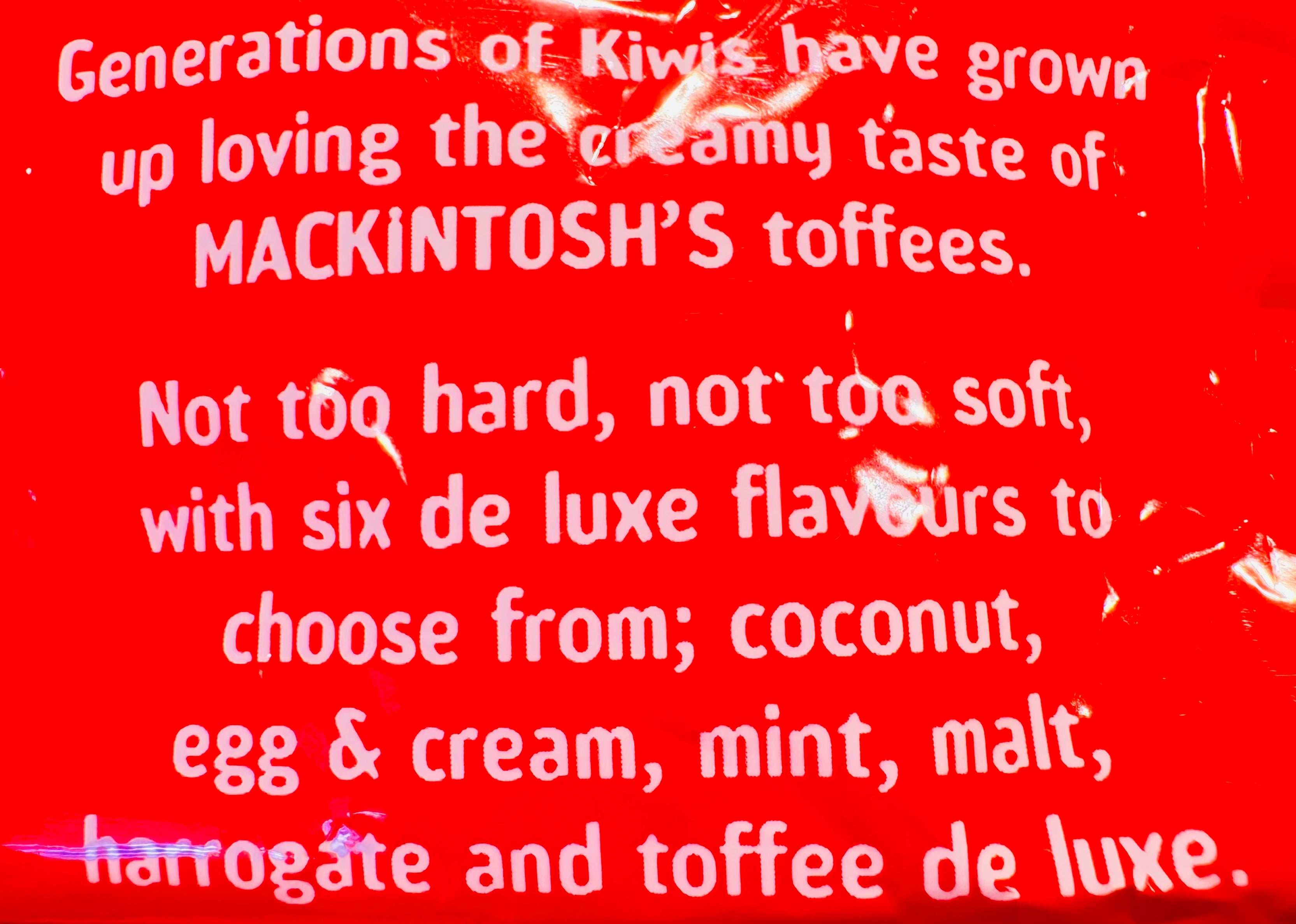 Mackintosh’s Toffee De Luxe