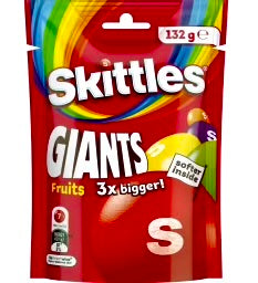 Skittles Giants 132g Bag