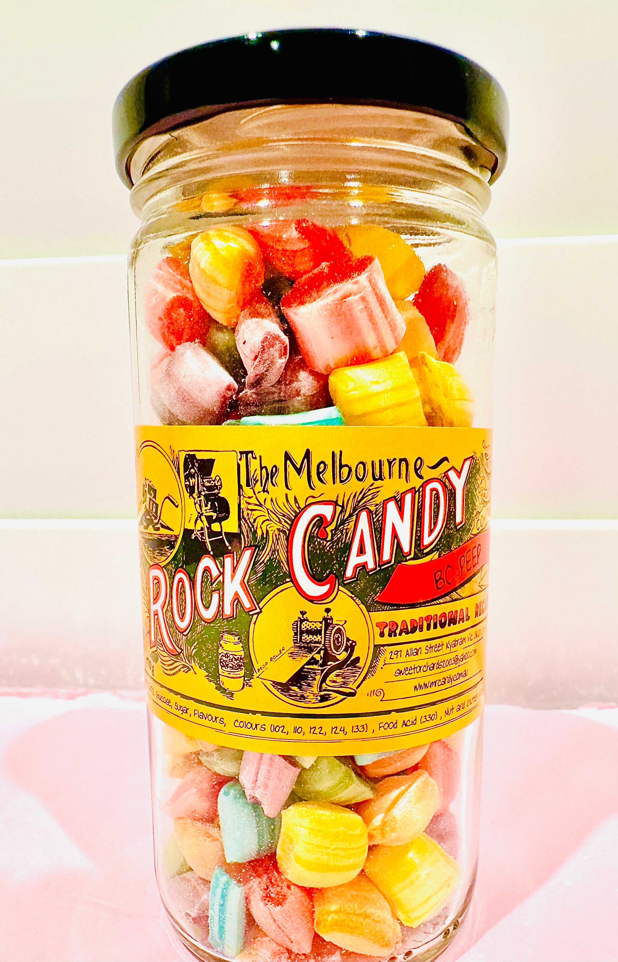 Bo Peep Jar 170g - The Melbourne Rock Candy Company