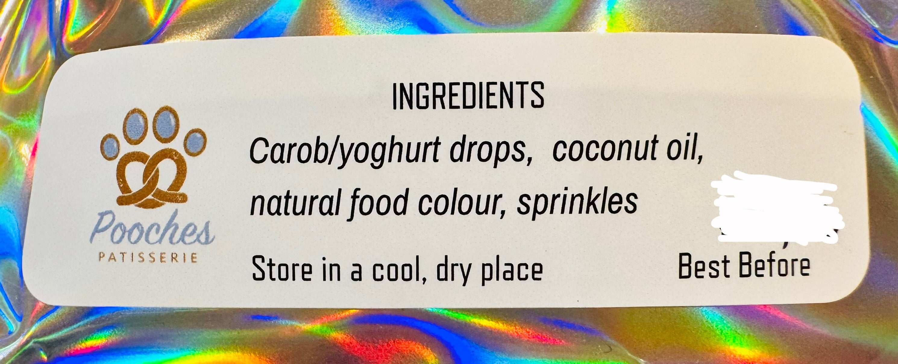 Yoghurt/Carob Sprinkle Lollies for Dogs 130g Bag - Pooches Patisserie