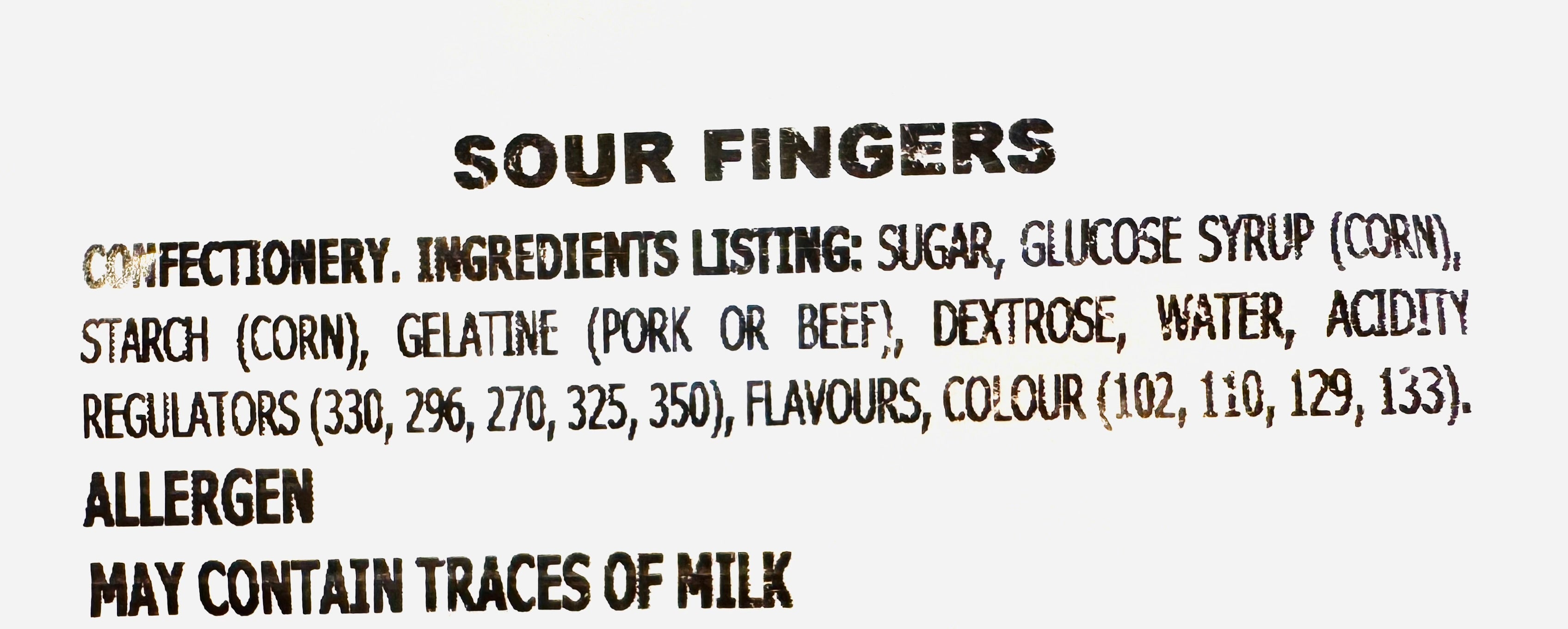 Fini Sour Fingers