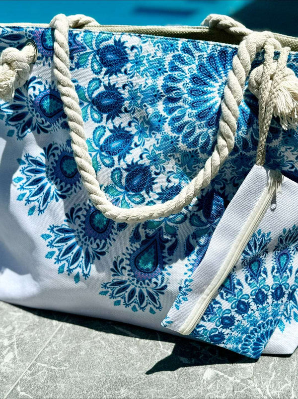 Boho Beach Bag - 54x37cm Beach Bag The Sweet Giftorium 