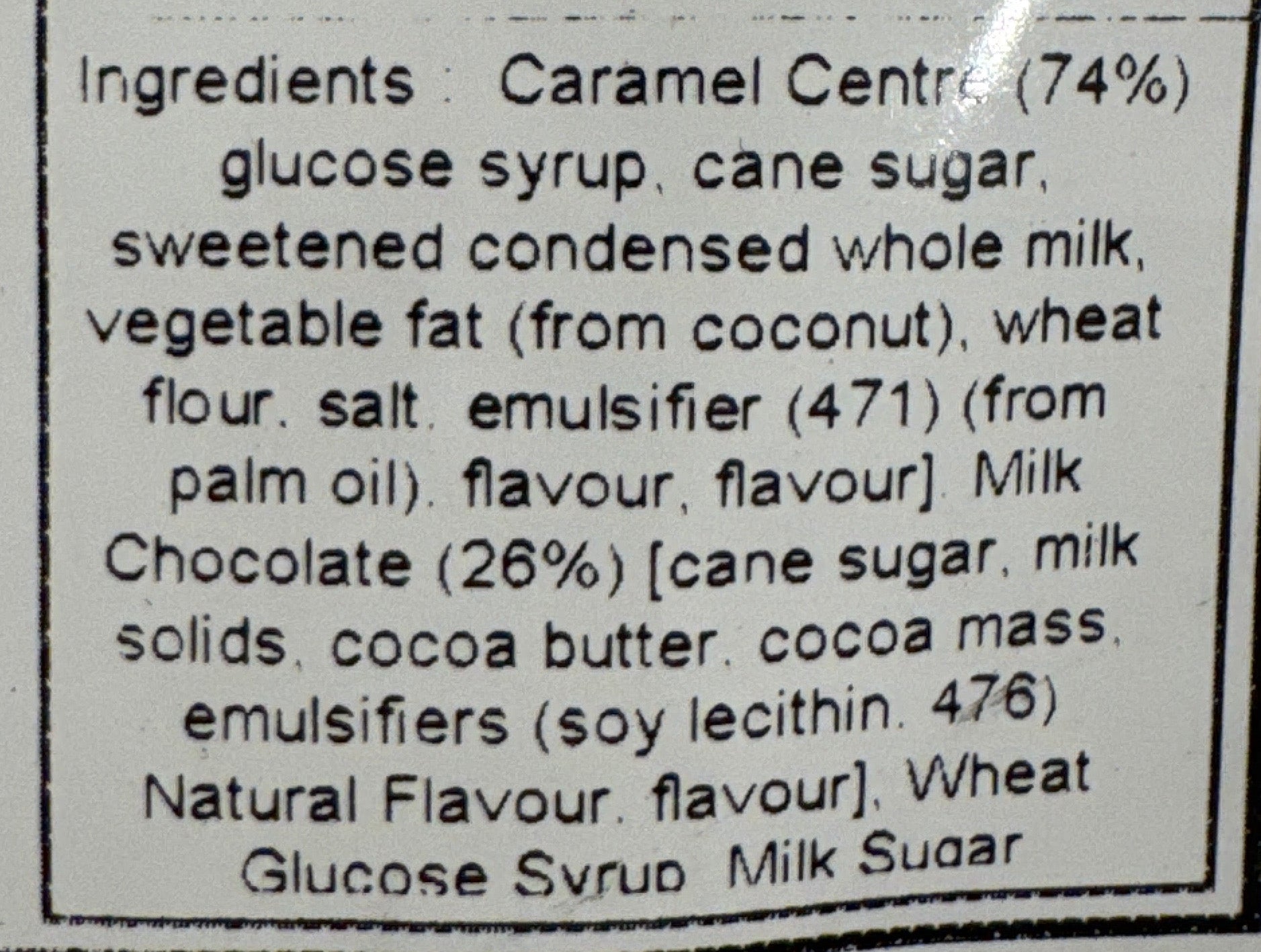 Milk Chocolate Mates (similar to Cobbers)