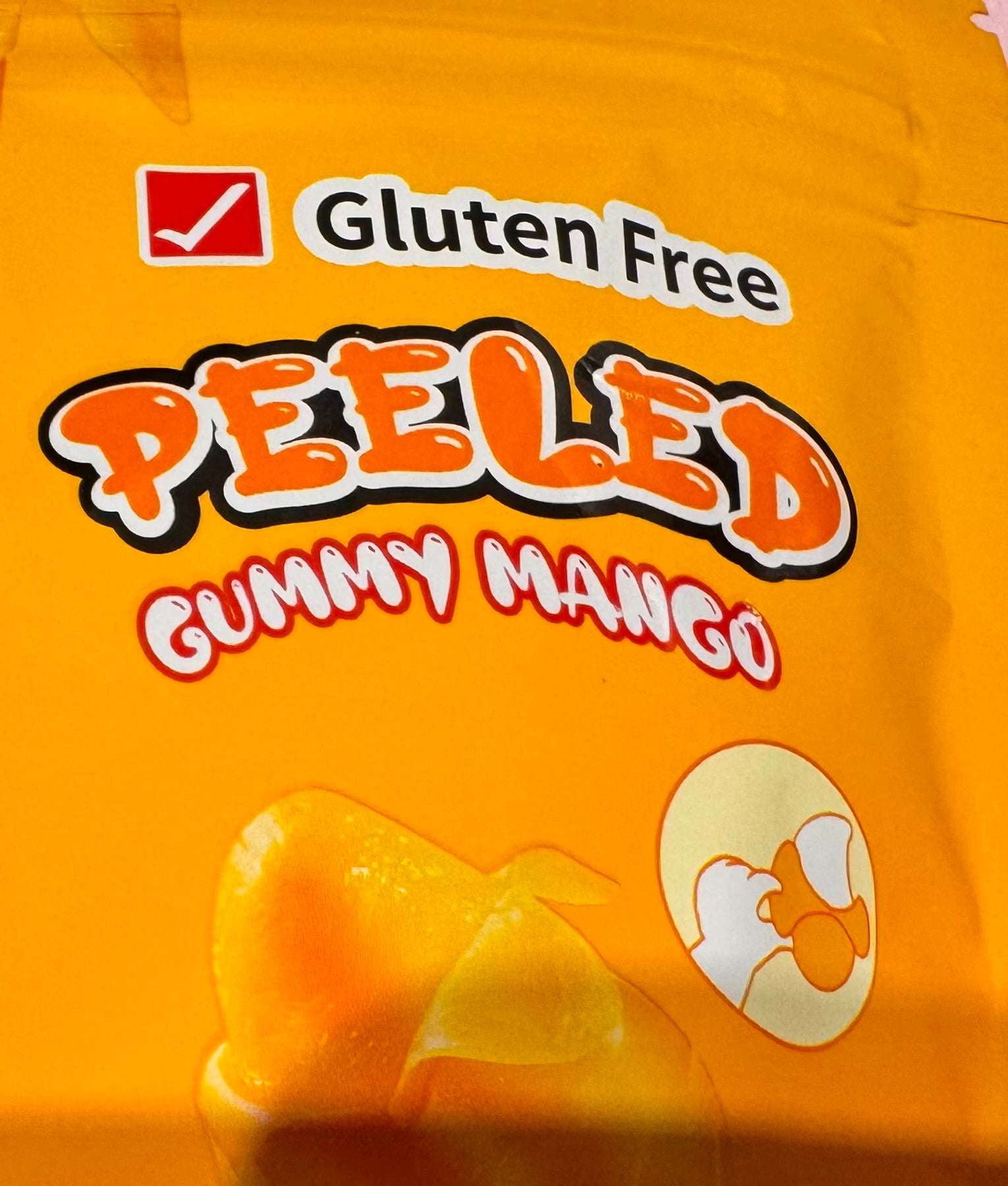 Peeled Gummy Mango Peelable 130g Bag
