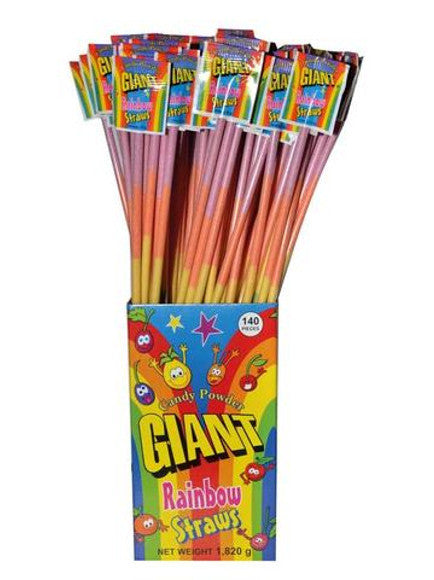 Giant Rainbow Straws